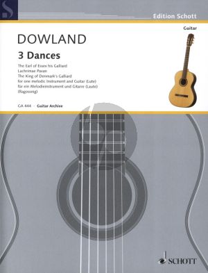 Dowland 3 Dances for Violin (or Flute/Recorder) and Guitar (arr. Konrad Ragossnig)