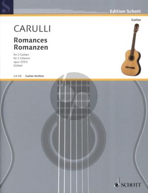 Carulli Romanzen Op.333 /2 fur 2 Gitarren (Herausgeber Walter Götze)