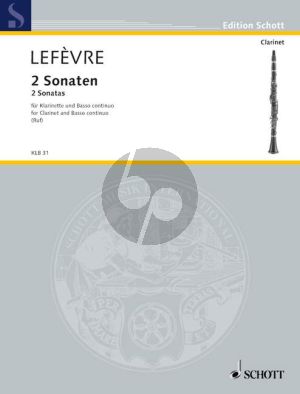 Lefevre 2 Sonaten Klarinette[Flöte/Oboe]-Klavier (Hugo Ruf)