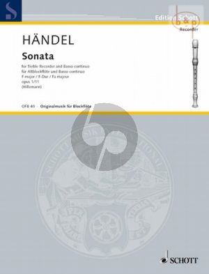 Sonate F-dur Op.1 No.11 HWV 369