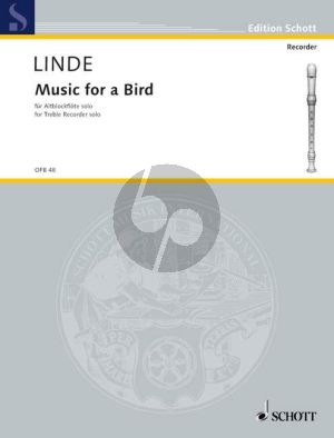 Linde Music for a Bird for Treble Recorder (adv.level)