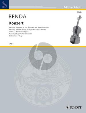 Benda Concerto F-major Viola-Strings-Horns ad lib.-Harpsichord (piano red.) (May)