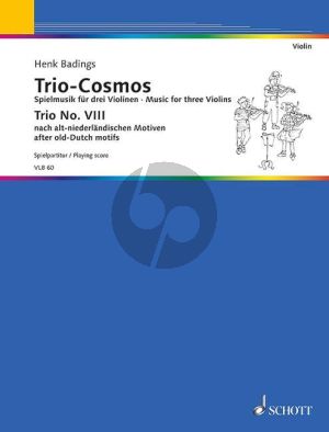 Badings Trio Cosmos No.8 3 Violinen (Spielpartitur)