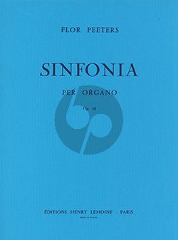 Peeters Sinfonia Op.48 Orgue