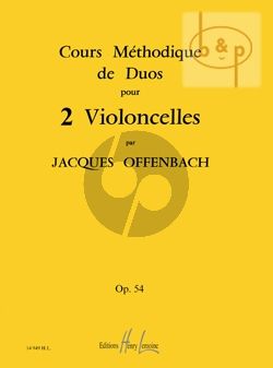 Cours Methodique de Duos Op.54 pour 2 Violoncelles