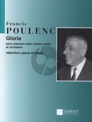 Poulenc Gloria Cantata for Soprano Solo-Mixed Choir and Orchestra Vocal Score (Latin)