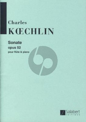 Koechlin Sonate Op.52 Flute-Piano