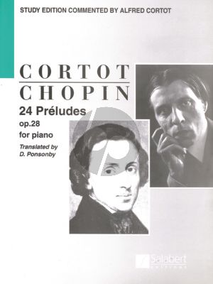 Chopin Preludes Piano (edited by Alfred Cortot) (english texts)