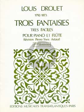 Drouet 3 Fantaisies No.3 (très faciles) Flute-Piano (Pierre-Yves Artaud)