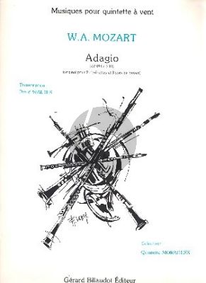 Mozart Adagio KV 484A (411) Flute-Oboe-Clar.-Horn-Bassoon) (Walter)