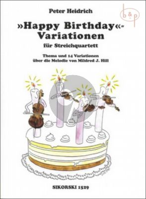 Variationen Happy Birthday 2 Violinen-Viola-Violoncello