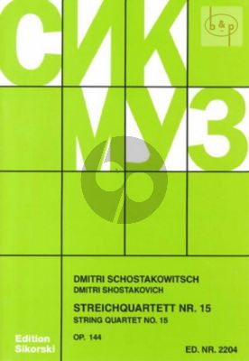 Shostakovich Streichquartett No.15 Op.144 Es-moll Stimmen