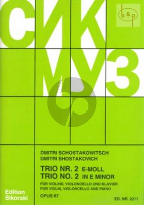 Klaviertrio No.2 Op.67 Vi.-Vc.-Klavier
