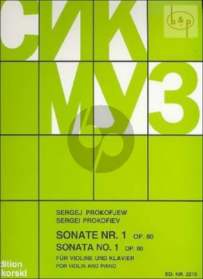 Sonata No.1 f-minor Op. 80 Violin and Piano