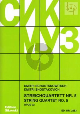 Streichquartett No.5 Op.92 B-dur Stimmen