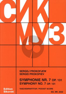 Prokofieff Symphony No.7 Op.131 for Symphony Orchestra Study Score (Sikorski)
