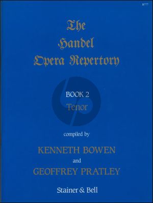 Handel Opera Repertory vol.2 Tenor (Kenneth Bowen and Geoffrey Pratley)
