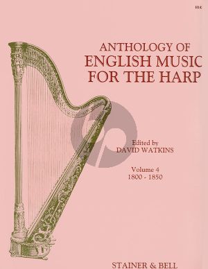 Album Anthology of English Music Vol.4 1800 - 1850 for Harp (edited by David Watkins)