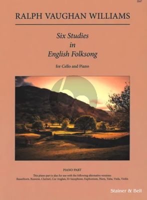 Vaughan Williams 6 Studies in English Folk-Song for Cello and Piano