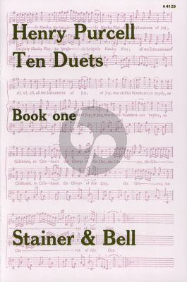 Purcell 10 Duets Vol.1 Nos. 1 - 6 for 2 Voices and Piano