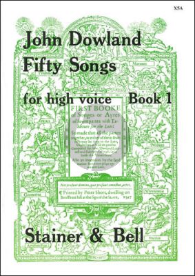 Dowland 50 Songs vol.1 High Voice (Fellowes-Scott)