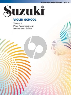 Suzuki Violin School Vol. 4 Piano Accompaniments (international edition)