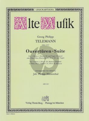 Ouverture-Suite D-dur für 2 Oboen, 2 Hörner (D) und Fagott
