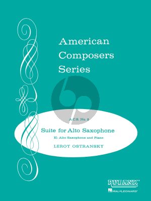 Ostransky Suite for Alto Saxophone and Piano