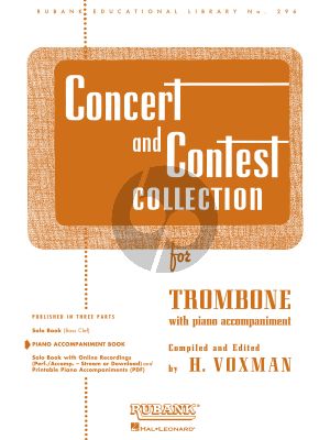Concert and Contest Collection for Trombone (Piano Accompaniment) (transcr. by Himie Voxman)