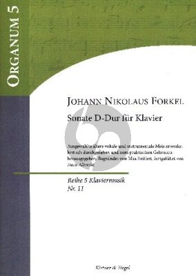 Forkel Sonate D-dur Klavier