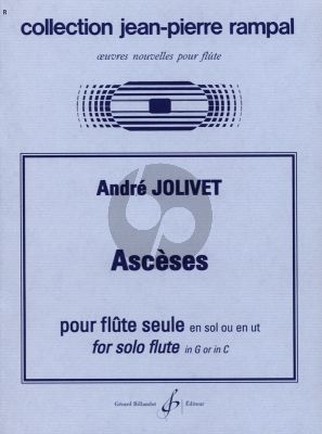 Jo;ivet  Asceses for Flute in C or Alto Flute in G Solo