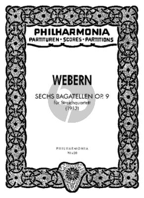 Webern 6 Bagatellen Op.9 2 Vi.-Va.-Vc. Studienpart.