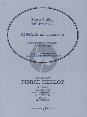 Telemann Sonate la mineur Oboe-Piano (Pierlot/Veyron-Lacroix)