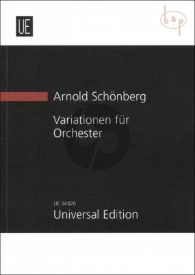 Schoenberg Variations Op.31 Orchestra (1928) (Study Score) (edited by Nikos Kokkinis)
