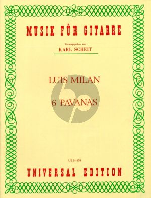 Milan 6 Pavanas fur Gitarre (edited by Karl Scheit)