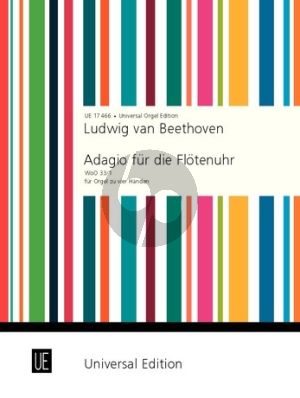 Beethoven Adagio für die Flötenuhr F-dur WoO 33/1 Orgel zu 4 Hd