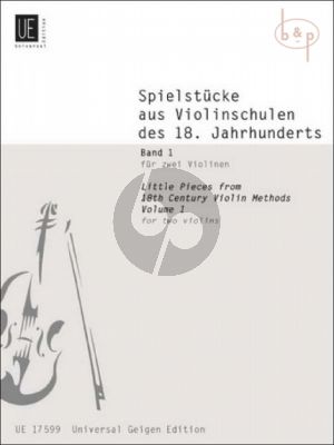Spielstucke aus Violinschulen des 18 Jahrh. Vol.1