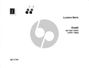 Berio Duetti for 2 Violins (1979 - 83)