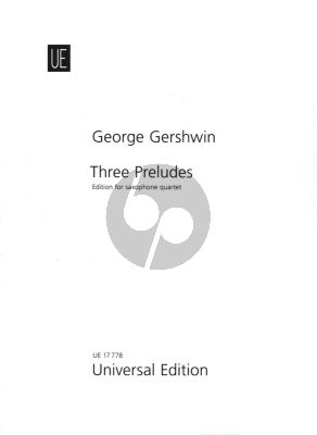 Gershwin 3 Preludes 4 Saxophones (SATB) (Score/Parts) (arr. W.Schlei)