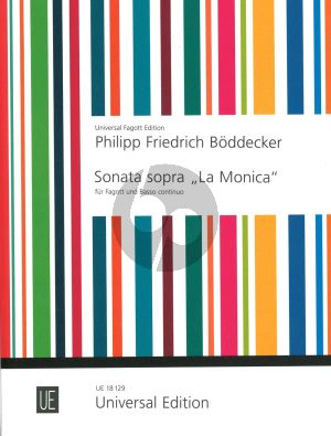 Boddecker Sonate sopra 'La Monica' Fagott und Klavier (William Waterhouse)