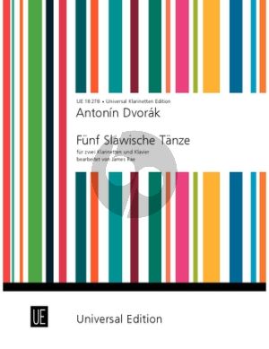 Dvorak 5 Slawische Tanze Op. 46 2 KLarinetten und Klavier (arr. James Rae)