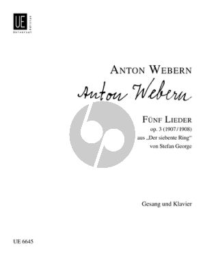 Webern Funf Lieder Op.3 (High) (Aus "Der siebente Ring)