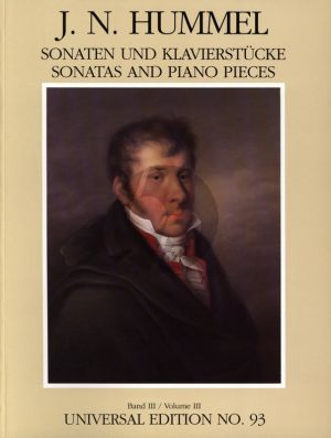 Hummel Sonaten & Klavierstucke Vol.3