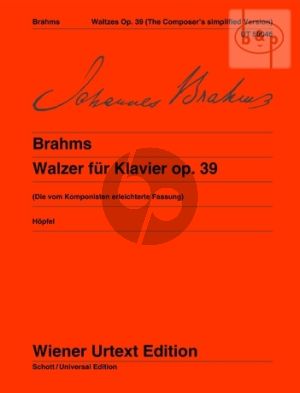 Walzer Op.39 (erleichtert vom Komponisten)