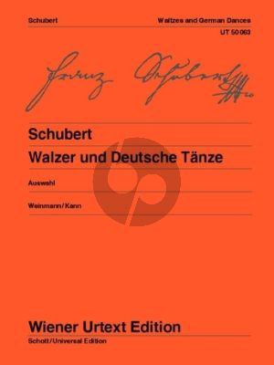 Schubert Walzer und Deutsche Tanze Klavier (Alexander Weinmann)