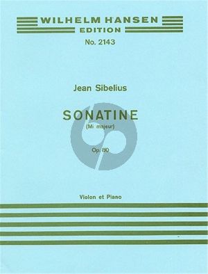 Sibelius Sonatina E-major Op.80 for Violin and Piano