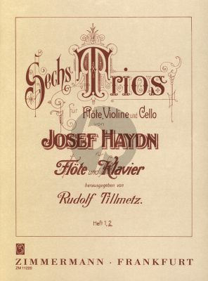 Haydn 6 Trios Vol.2 Ausgabe Flote-Klavier (Tillmetz)