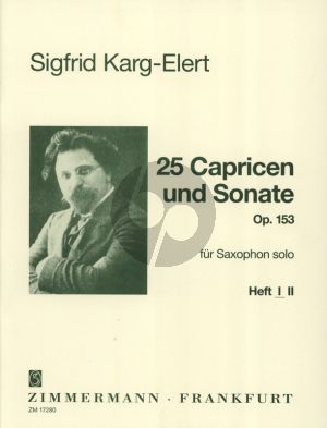Karg-Eleret 25 Capricen & Sonate Op.153 Vol.1 Saxophon