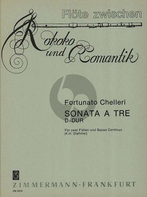 Chelleri Sonata a tre D-dur 2 Flöten und Bc (Klaus Heinrich Stahmer)