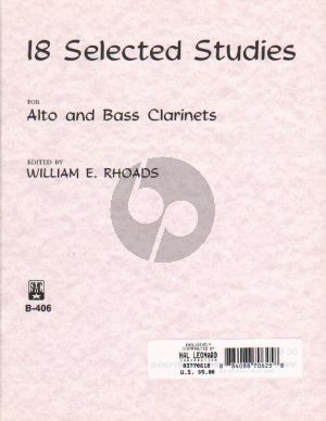 18 Selected Studies for Alto or Bass Clarinet